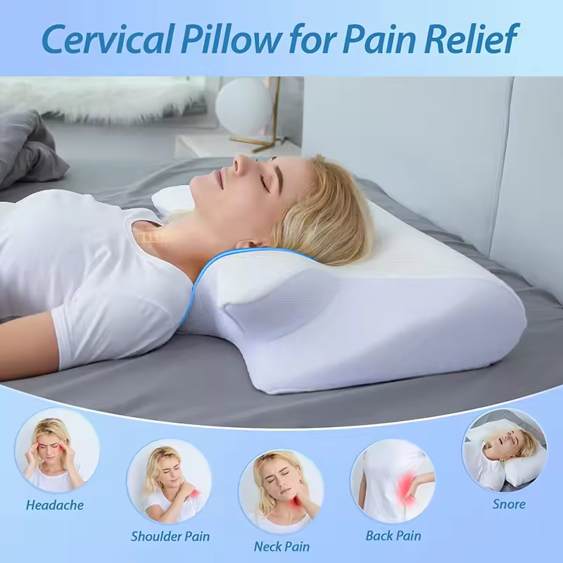 LumaRest 2-In-1 Memory Foam Cervical Orthopedic Pillow | Lersk
