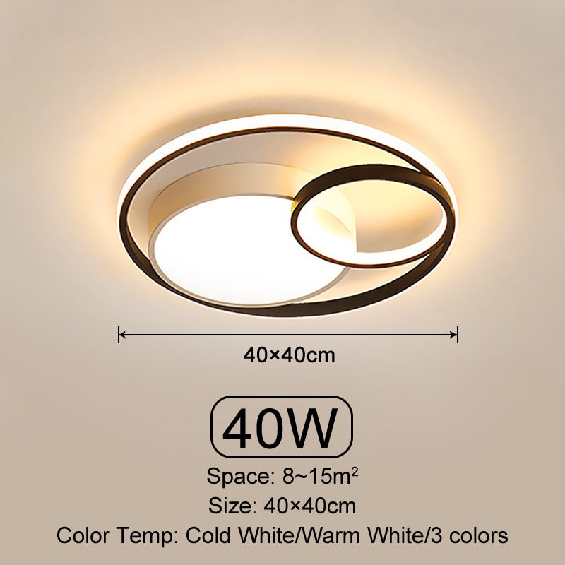 Oriselle | Zeitgenössische Endless Rings LED-Deckenleuchte | Lersk