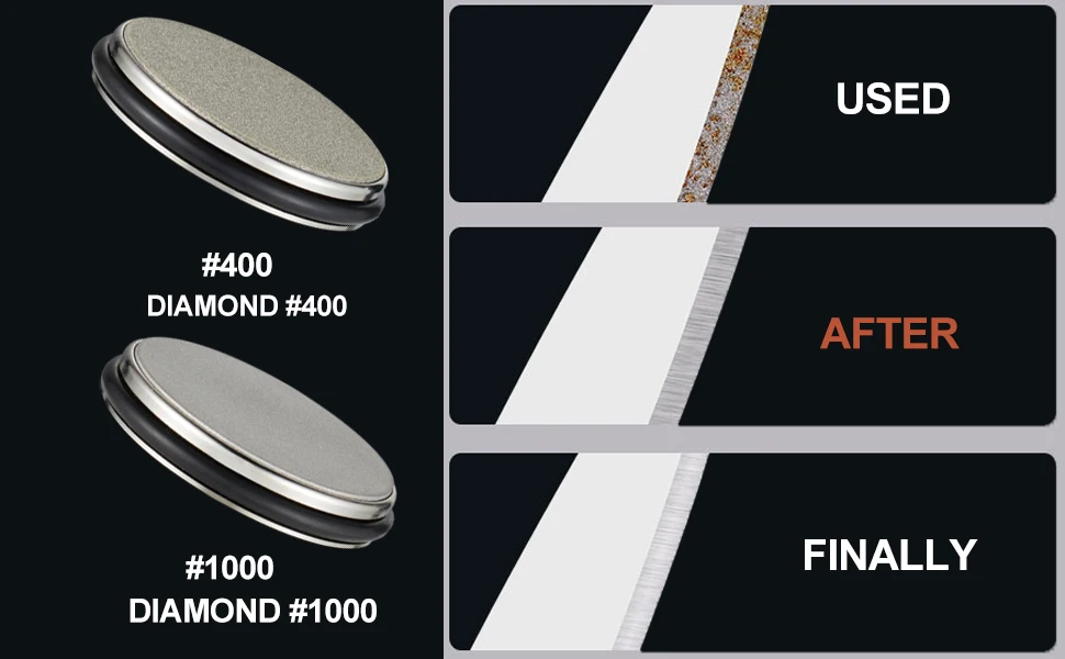Diamant-Messerschärfer Magnetisch Rollend Für Hobbyköche | Lersk