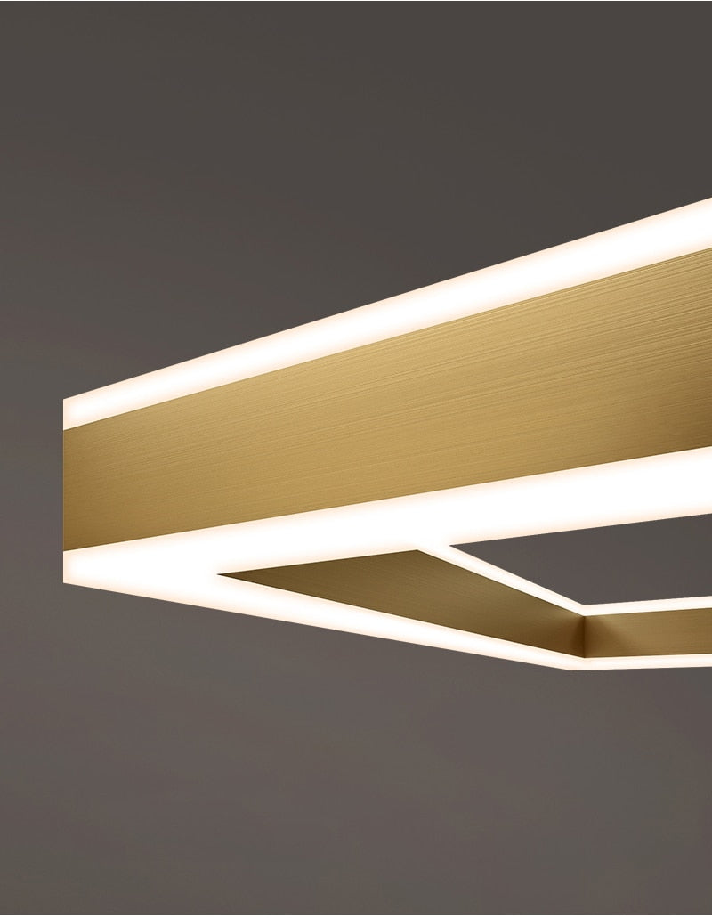 AstraLuxe Modern Square LED Chandelier for Living Room | Lersk