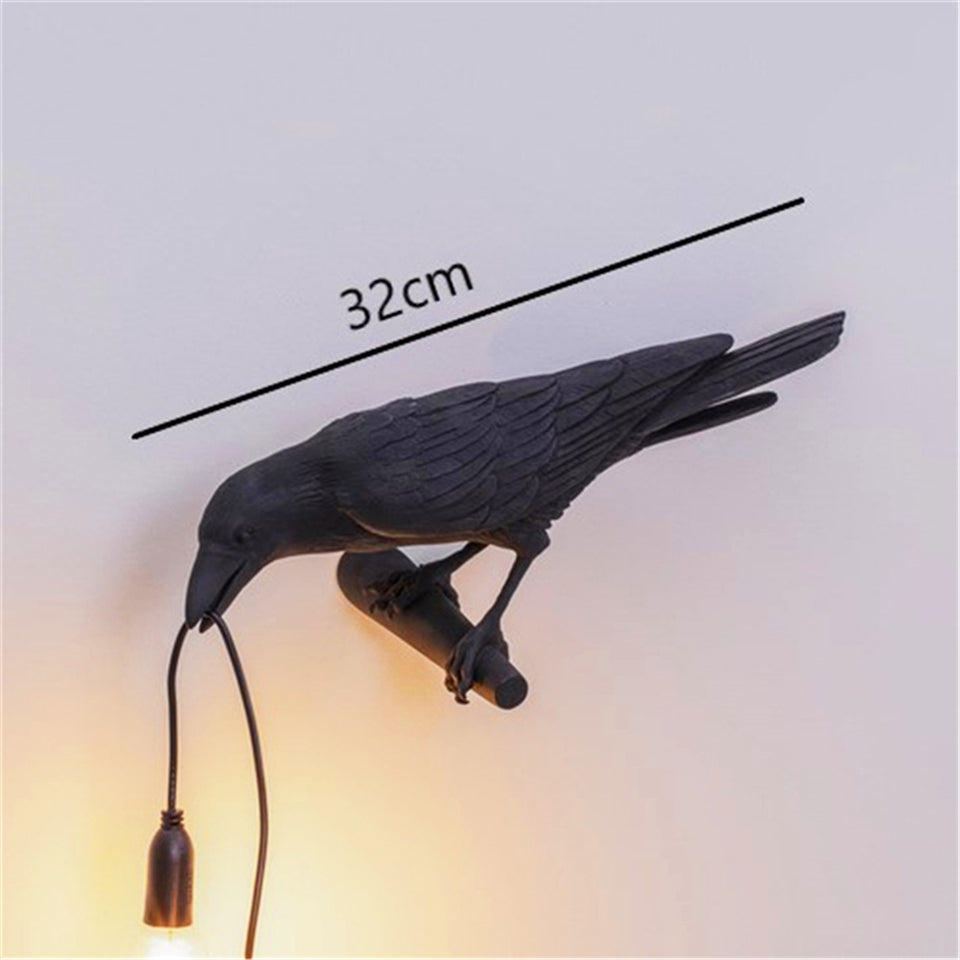 Lampada da parete FeatherGlow a forma di uccello con luce LED calda per decorazione ambientale | Lersk
