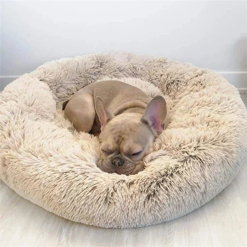 Luxurious CozySphere Round Plush Pet Bed for Cats and Dogs
