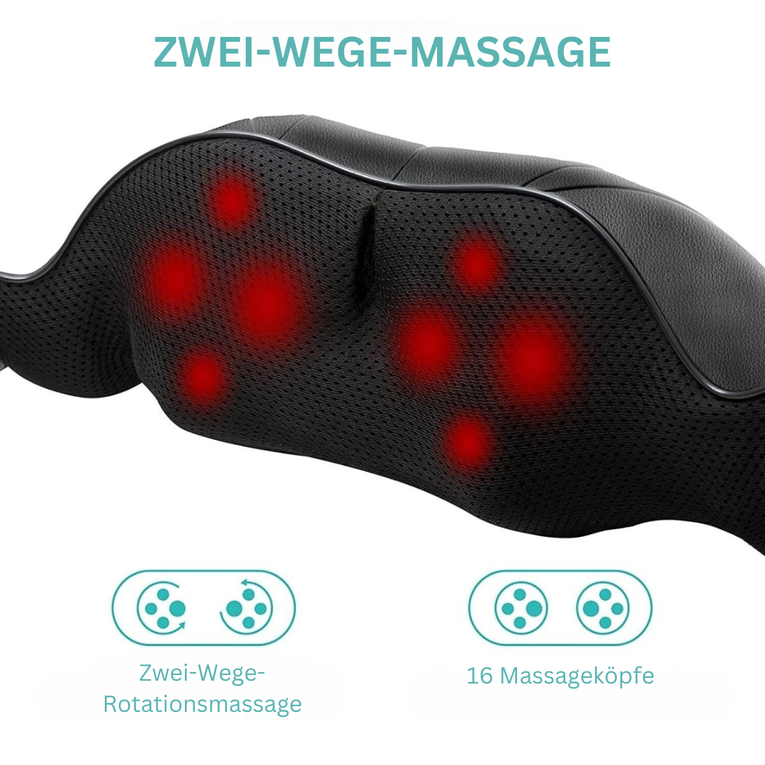 Flowrelief Shiatsu Massage Pillow Infrared Heat For Neck | Lersk