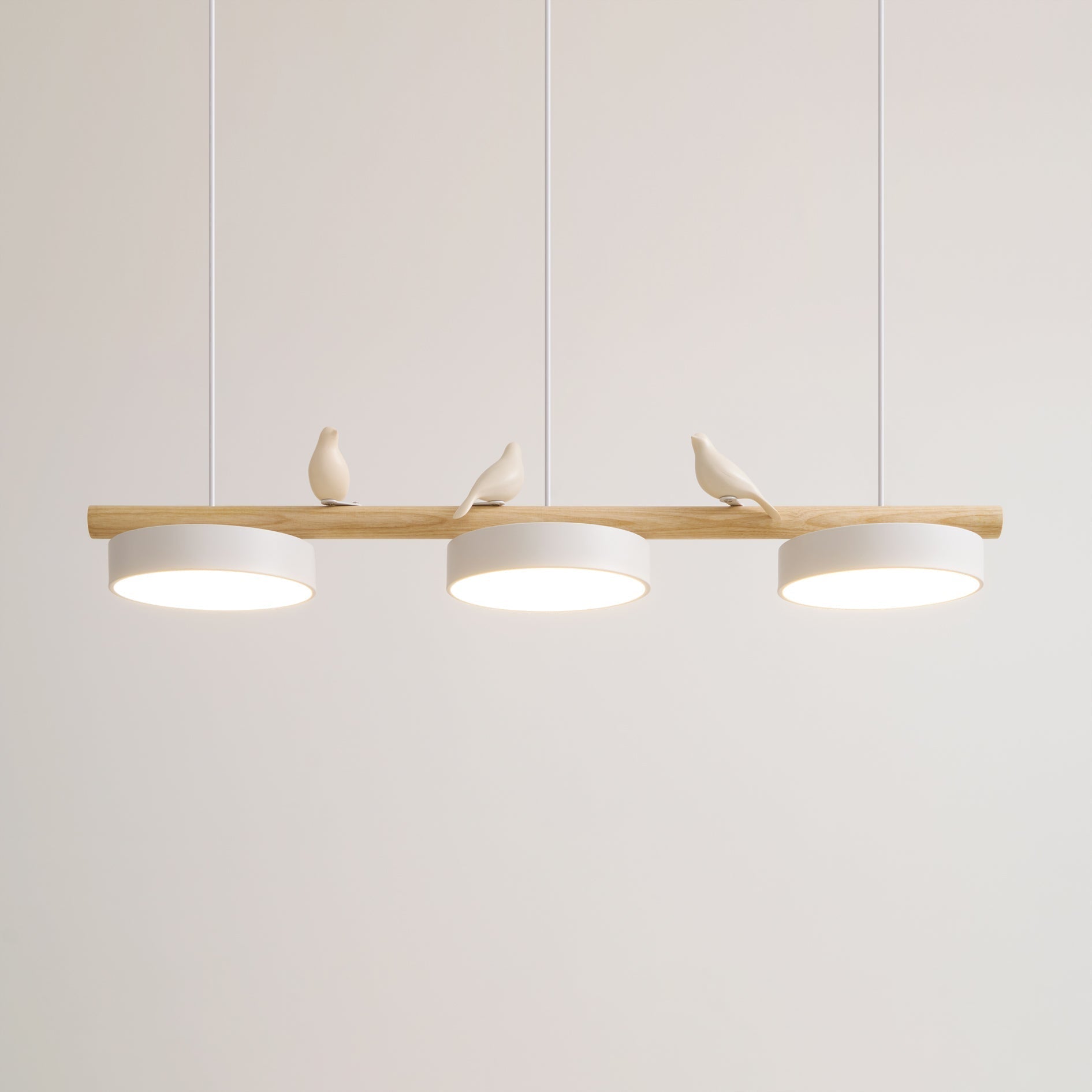 LyraNest Ptačí závěsná lampa Přírodou inspirovaná lampa do domácnosti | Lersk