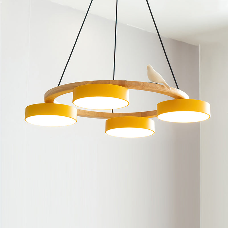 AeroNest Fuglerundt Loftlampe | Multi-Material Fusion | Lersk