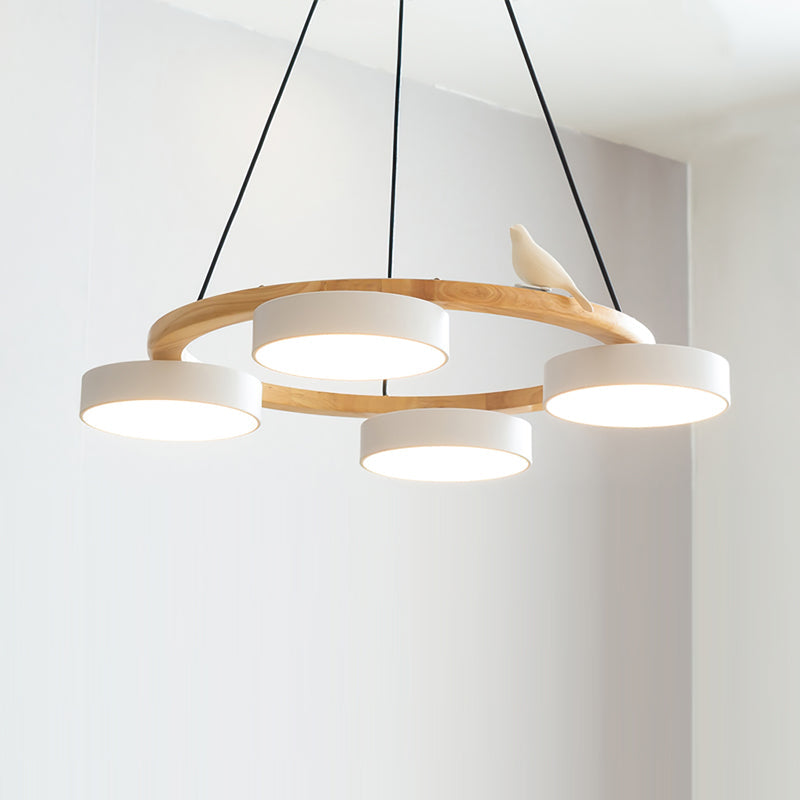 AeroNest Fuglerundt Loftlampe | Multi-Material Fusion | Lersk
