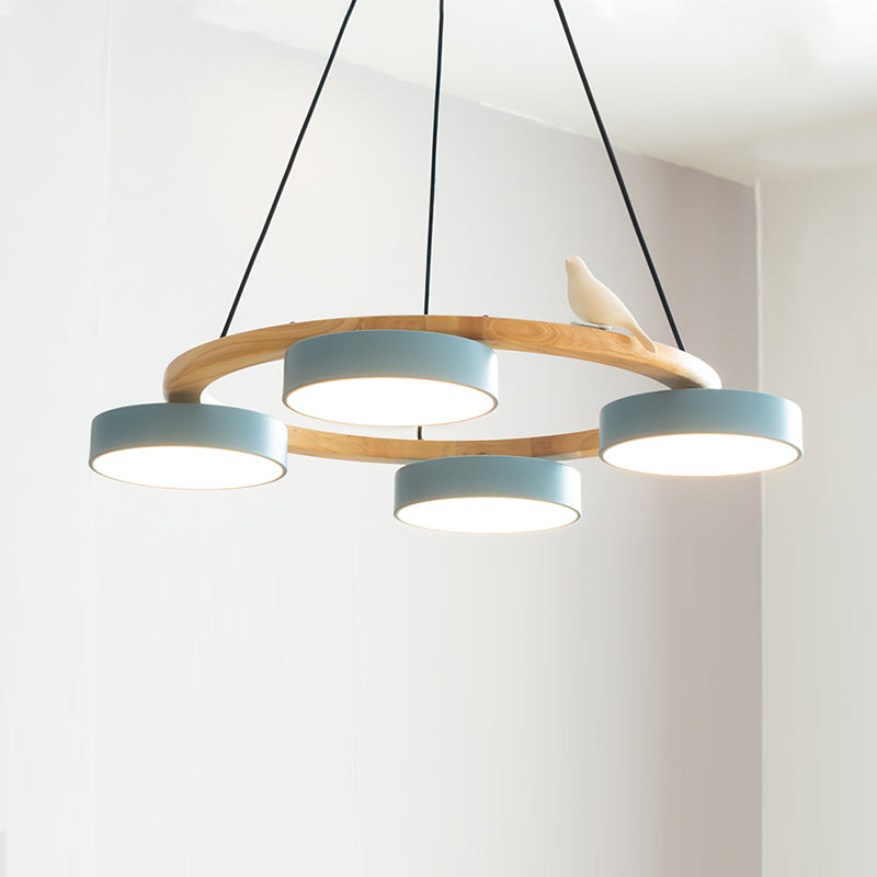 AeroNest Fuglerundt Loftlampe | Multi-Material Fusion | Lersk