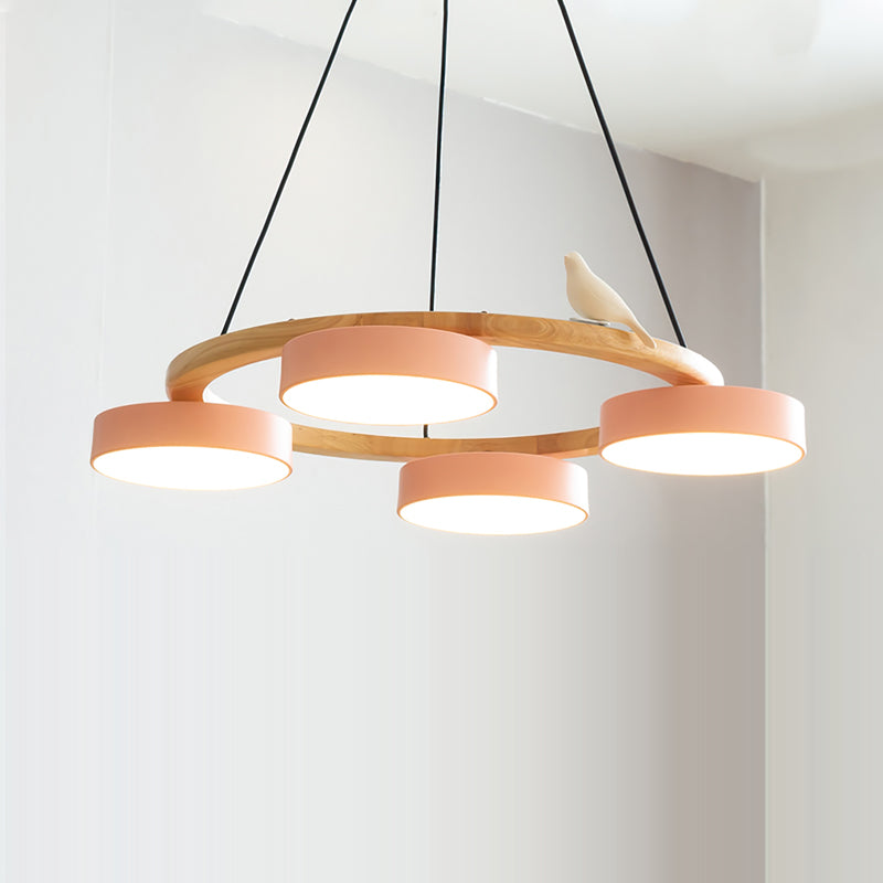 AeroNest Fuglerundt Loftlampe | Multi-Material Fusion | Lersk