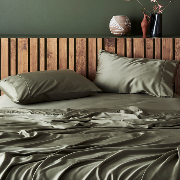 Luxe Bamboo Lyocell Sateen Pillowcase Set With Cooling | Lersk