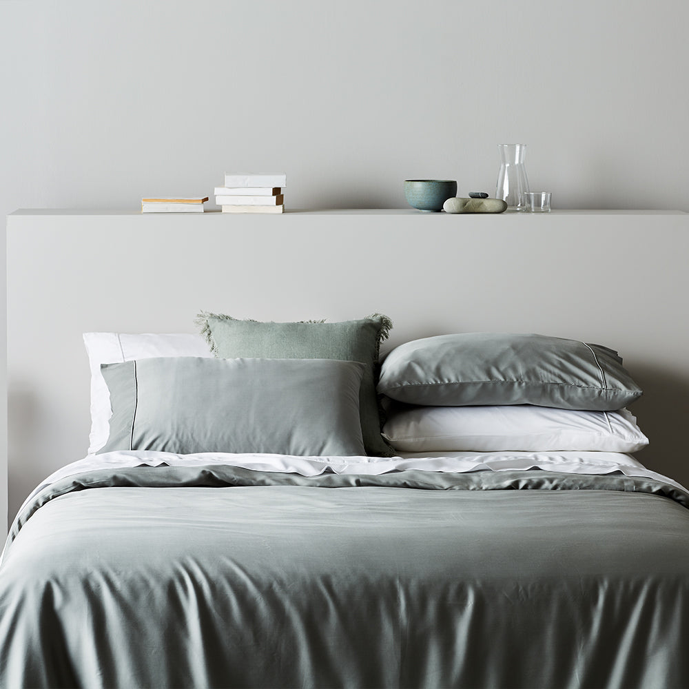Luxe Bamboo Lyocell Sateen Pillowcase Set With Cooling | Lersk