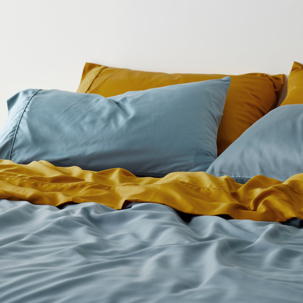 Luxe Bamboo Lyocell Sateen Pillowcase Set With Cooling | Lersk