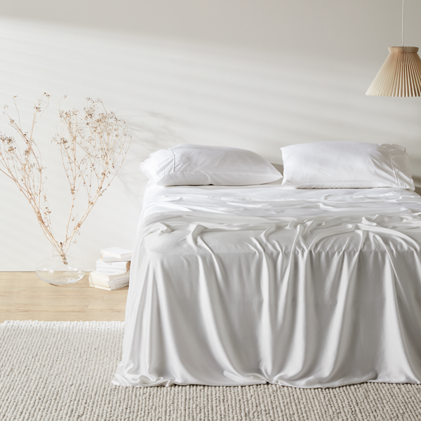Luxe Bamboo Lyocell Sateen Pillowcase Set With Cooling | Lersk