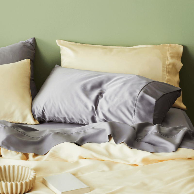 Luxe Bamboo Lyocell Sateen Pillowcase Set With Cooling | Lersk
