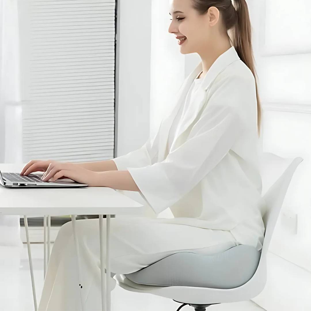 AetherFlex Ergonomisk Hukommelsesskum Sædehynde til Halebenlindring og Holdning | Lersk