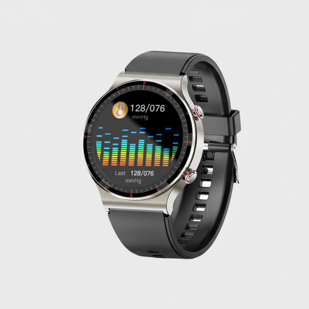 PulseTrack Smartwatch mit EKG, Blutdruck- und Sauerstoffmonitor, Gesundheitsüberwachung | Lersk