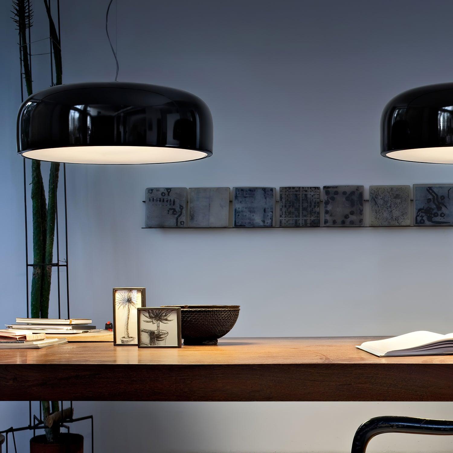 Lampada a sospensione Smith salvaspazio luminosa moderna a LED per soggiorni | Lersk