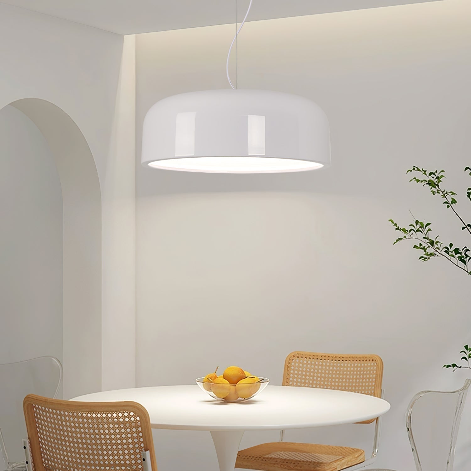 Lampada a sospensione Smith salvaspazio luminosa moderna a LED per soggiorni | Lersk