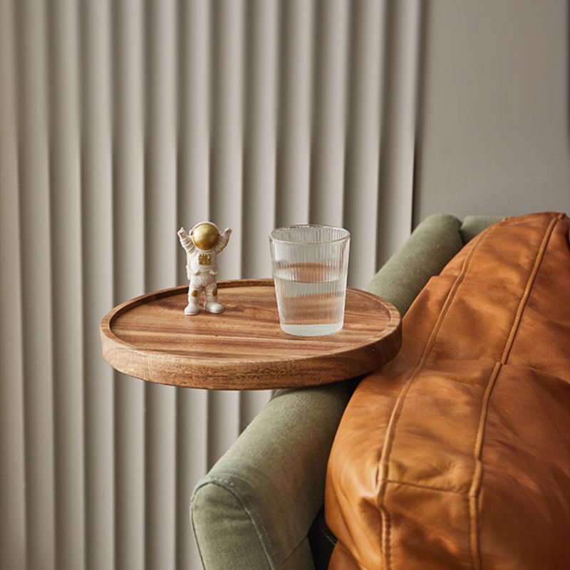 Vorin Walnuss Armlehnen Tablett Eleganter Sofa Beistelltisch Kompakt | Lersk
