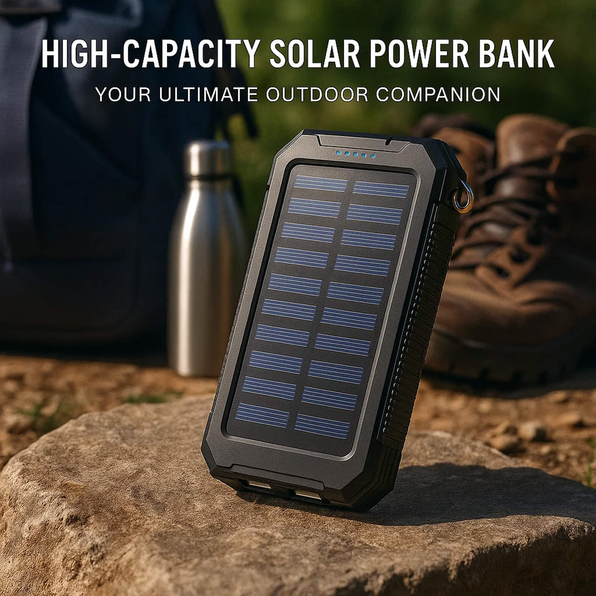 TerraNova TrailCharge 20000mAh vodotěsná solární powerbanka pro venkovní použití | Lersk