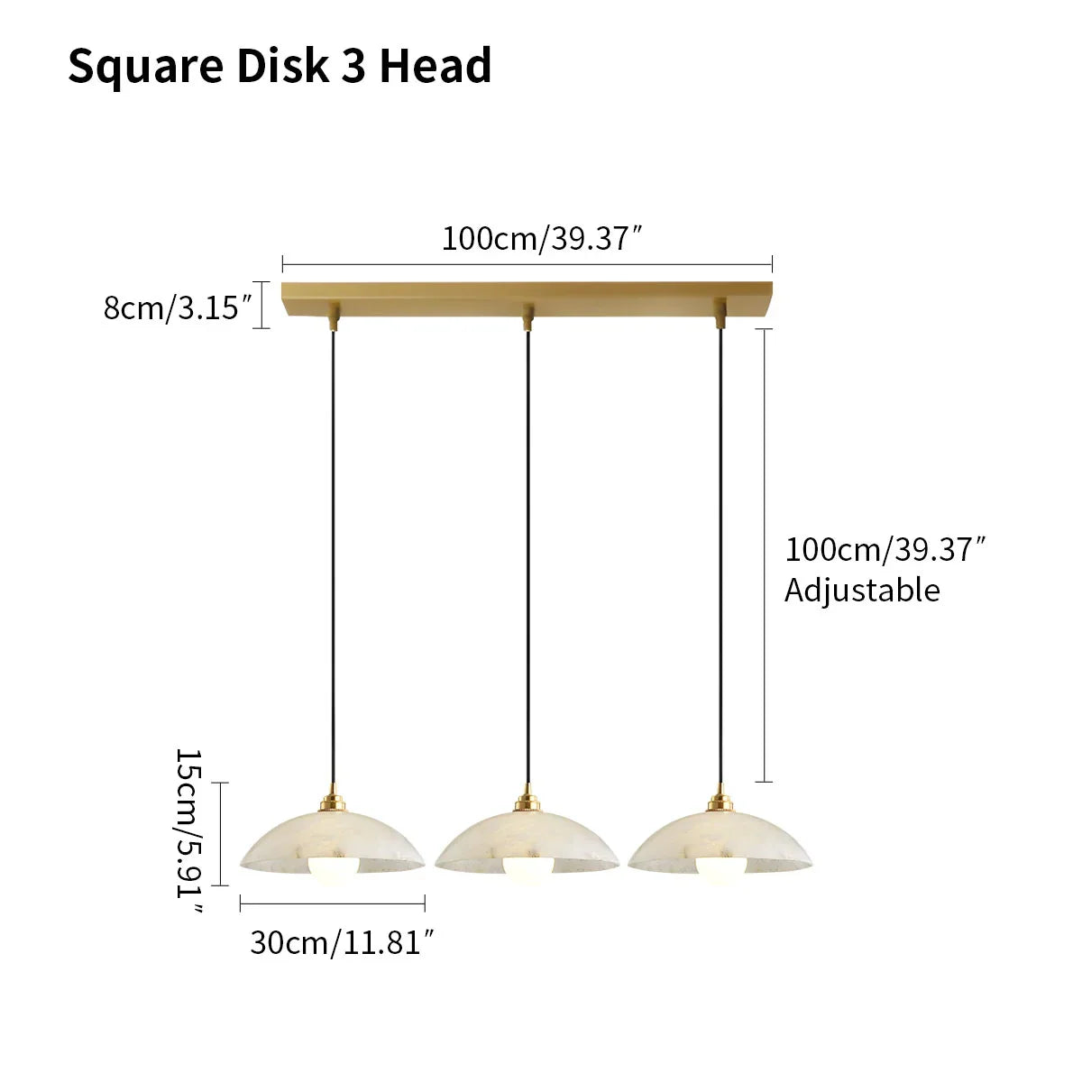 Lámpara colgante Dome Spanish Alabaster para comedor | Lersk