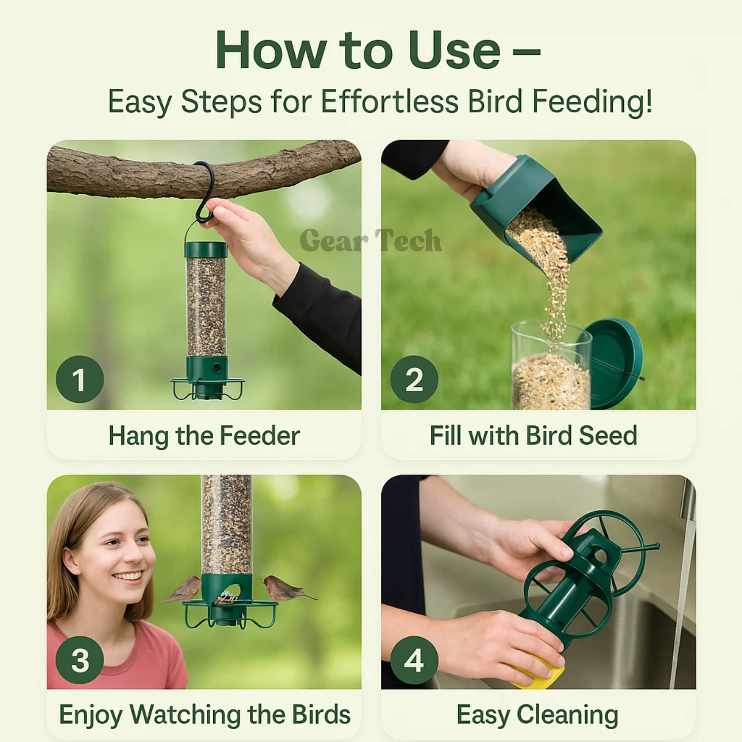 SwiftGuard Squirrel-Proof Backyard Feeder Rotating Perch | Lersk