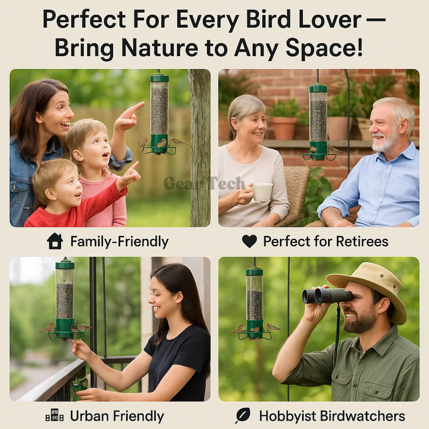 SwiftGuard Squirrel-Proof Backyard Feeder Rotating Perch | Lersk