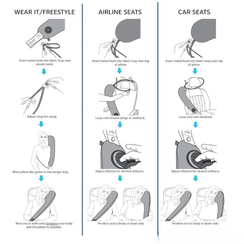 Ergonomic Travel Neck Pillow for Airplane & Car Comfort | Lersk
