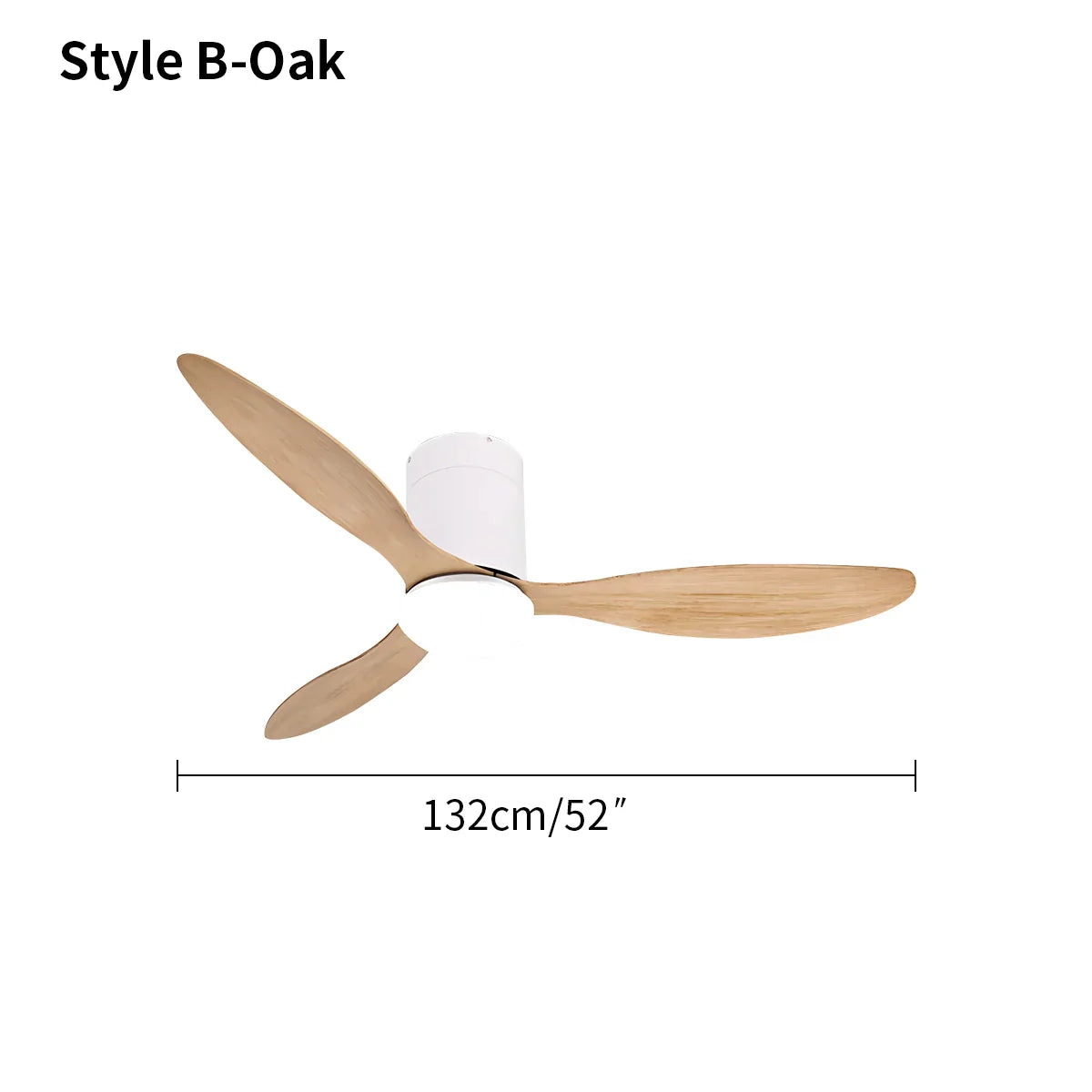 Ventilador de techo moderno de 3 aspas con luz | Lersk