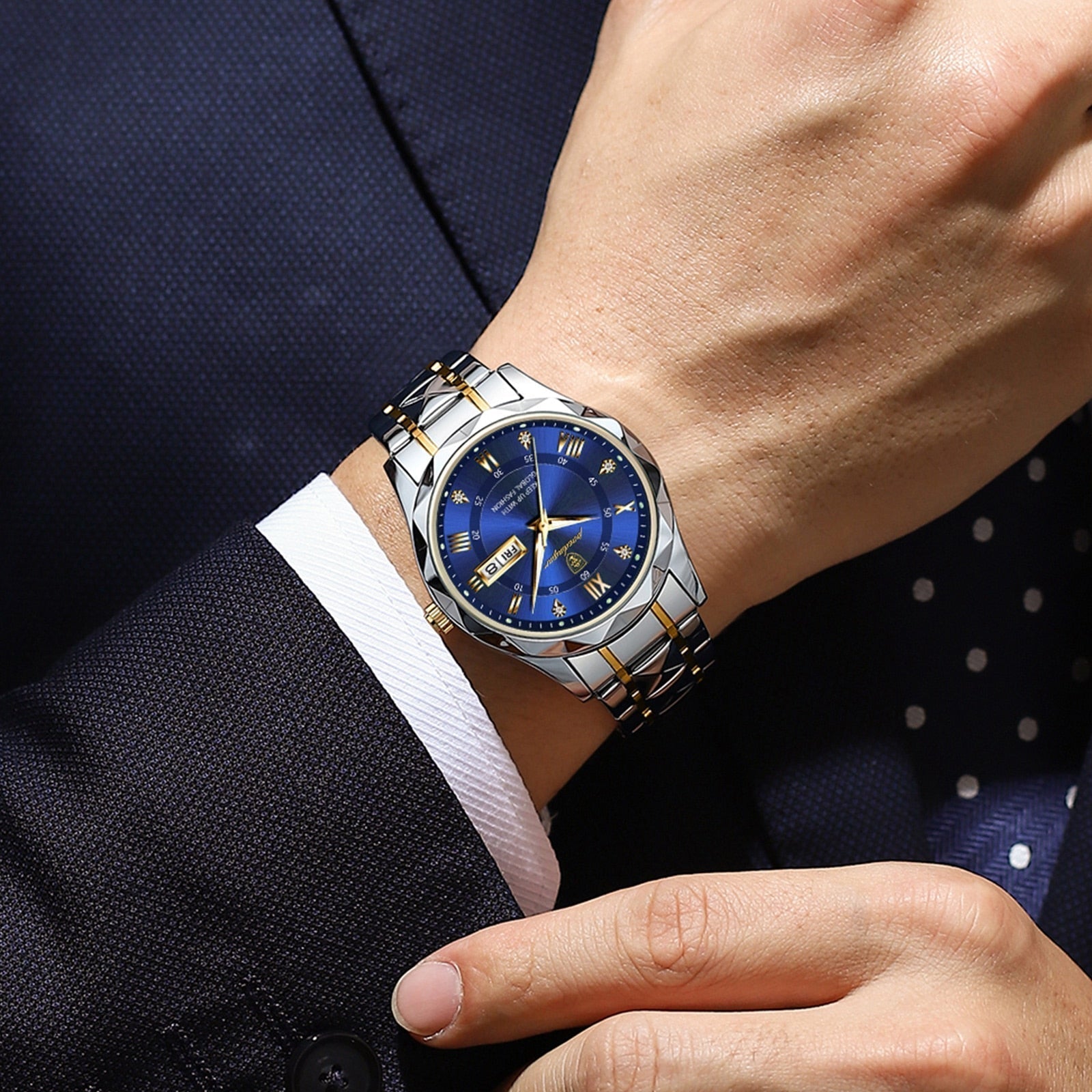 Aurelo Chrono Stainless Steel Men's Wristwatch Edition