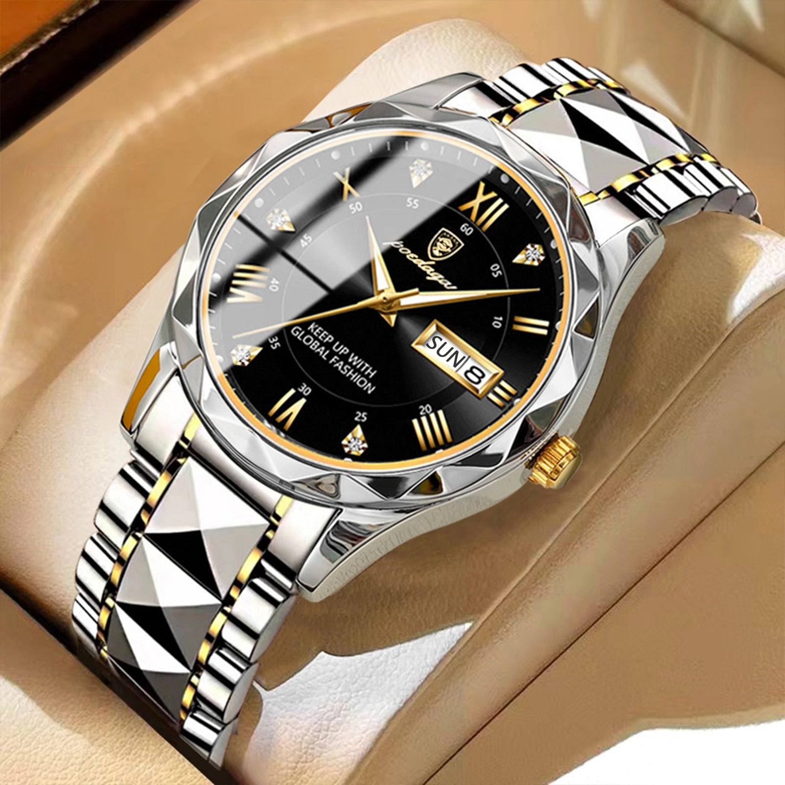 Aurelo Chrono Stainless Steel Men's Wristwatch Edition