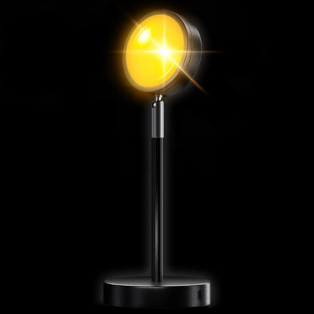 GoldenGleam LED-Projektionslampe für stimmungsvolles Sonnenuntergangslicht zu Hause | Lersk