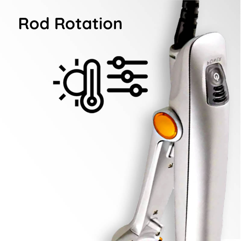 Professional 2 In 1 Rotating Iron Hair Brush For Styling, Straightening And Curling | Lersk