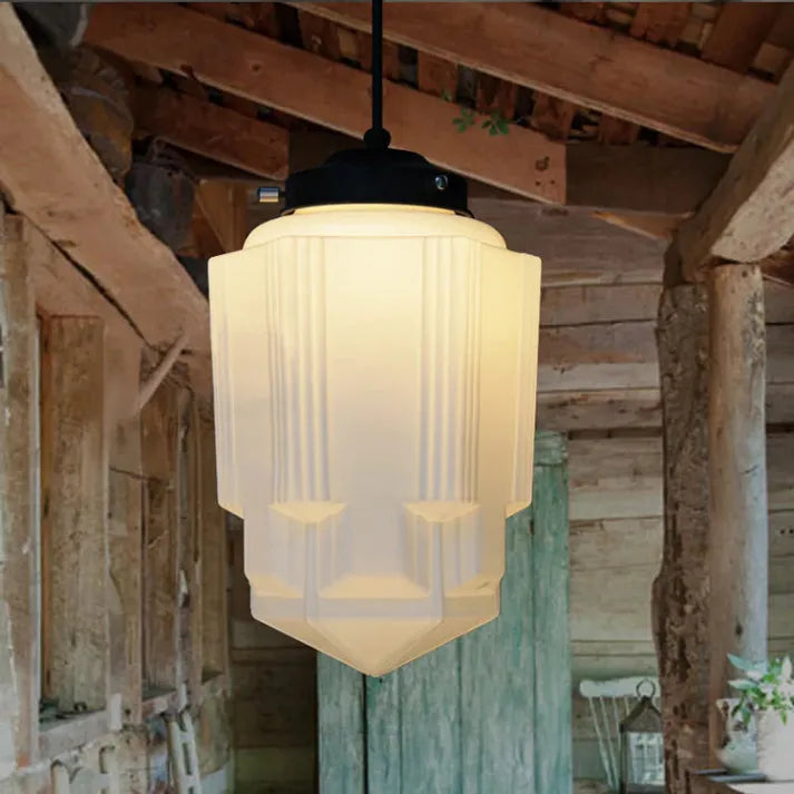Suspension géométrique AstraLume en verre dépoli | Lersk