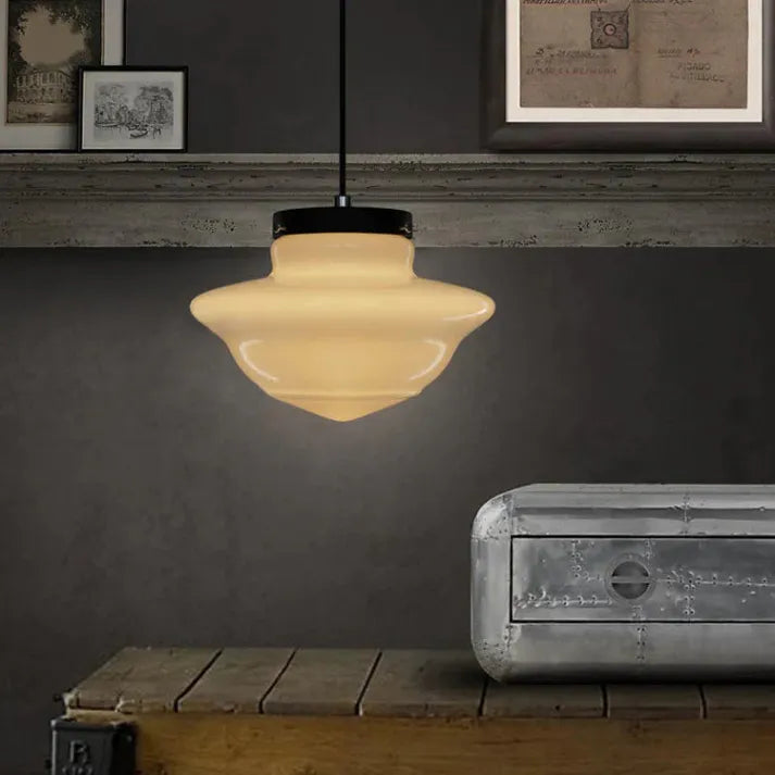 Suspension géométrique AstraLume en verre dépoli | Lersk