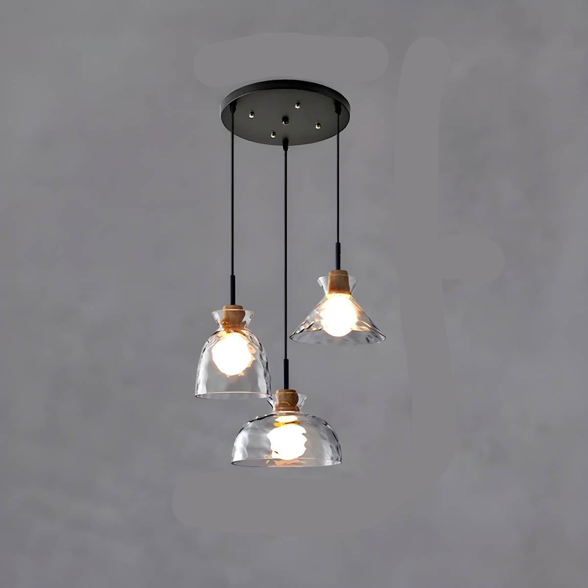 Elora Glass Chandelier | Minimalist Elegant Illumination | Lersk