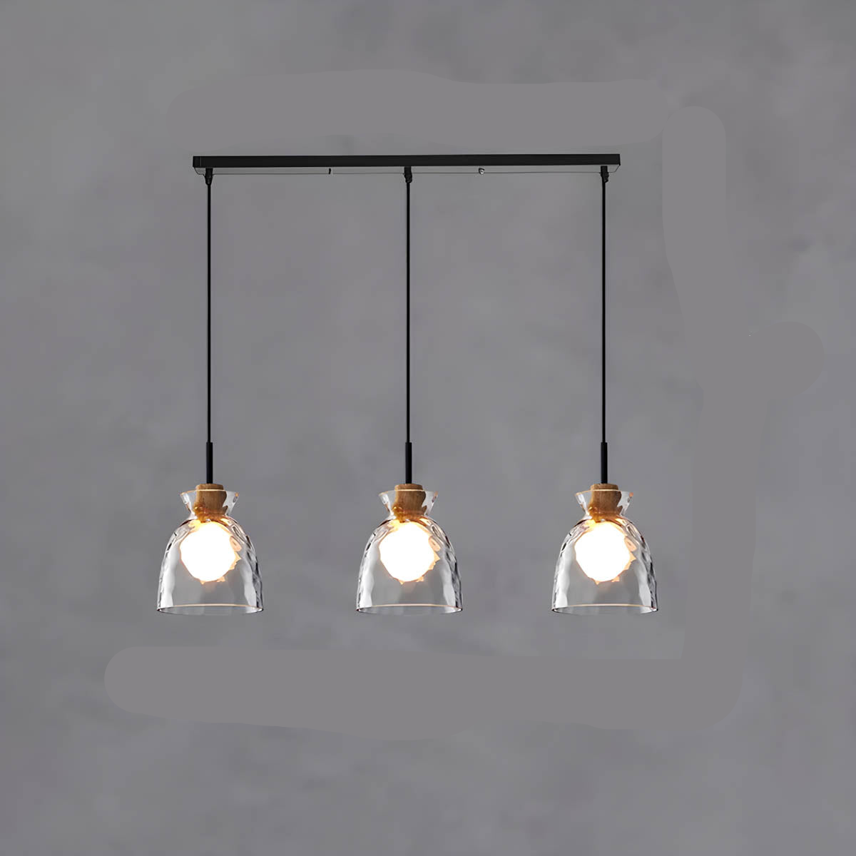 Elora Glass Chandelier | Minimalist Elegant Illumination | Lersk