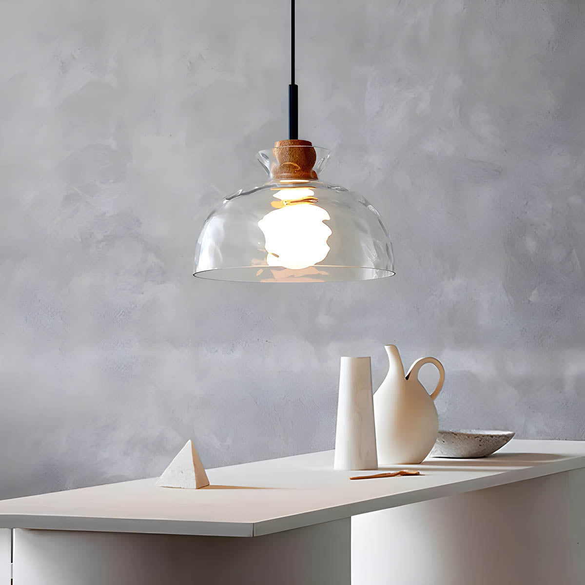 Elora Glass Chandelier | Minimalist Elegant Illumination | Lersk