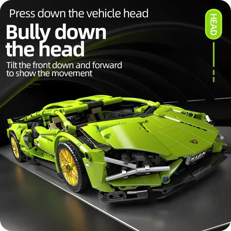 1280-Piece Wireless 1:14 Supercar Kit For Kids And Adults | Lersk
