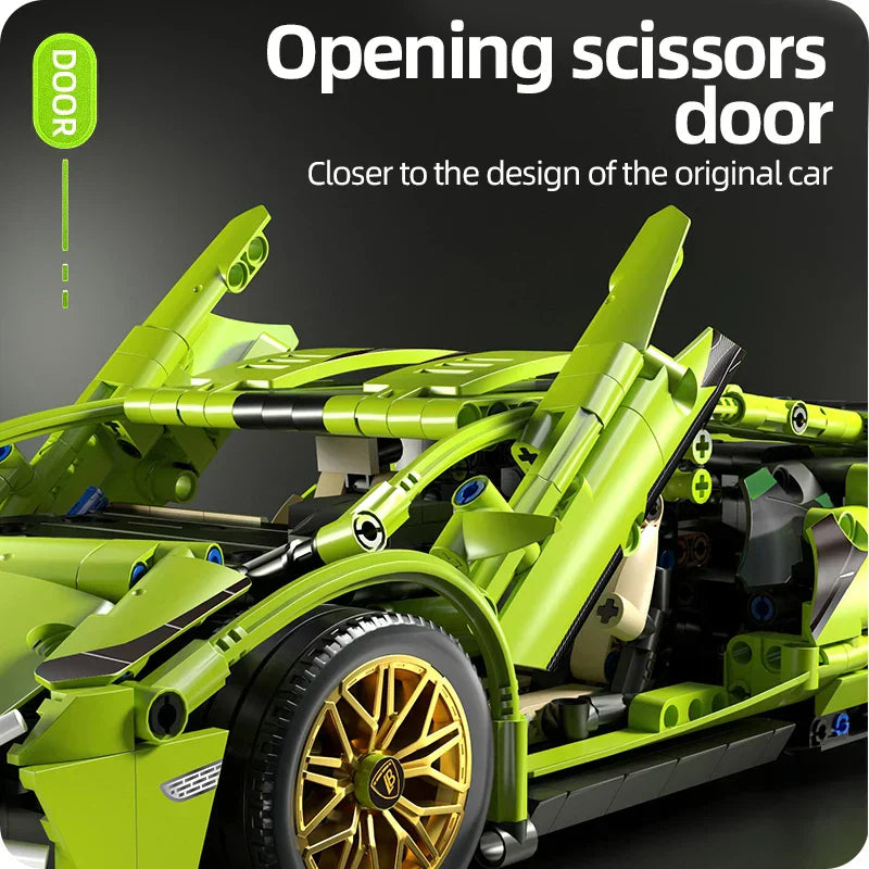 1280-Piece Wireless 1:14 Supercar Kit For Kids And Adults | Lersk