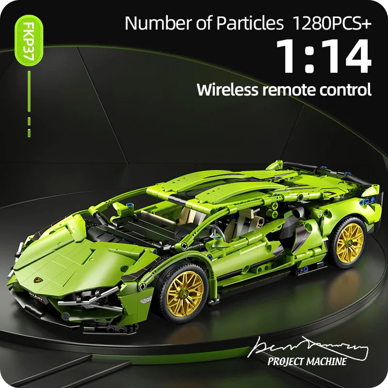 1280-Piece Wireless 1:14 Supercar Kit For Kids And Adults | Lersk