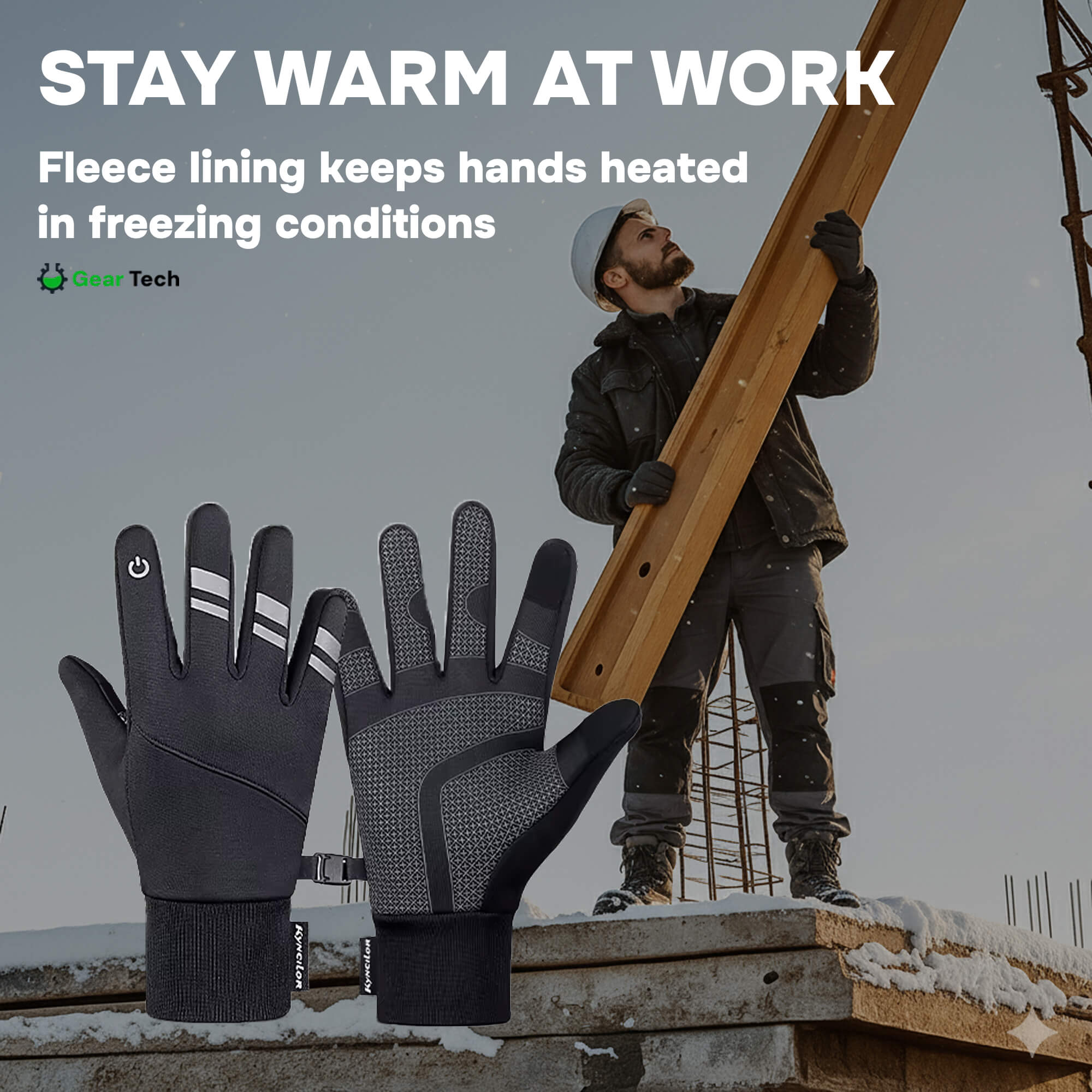 Ridge Thermal Waterproof Winter Touchscreen Non-Slip Gloves | Lersk
