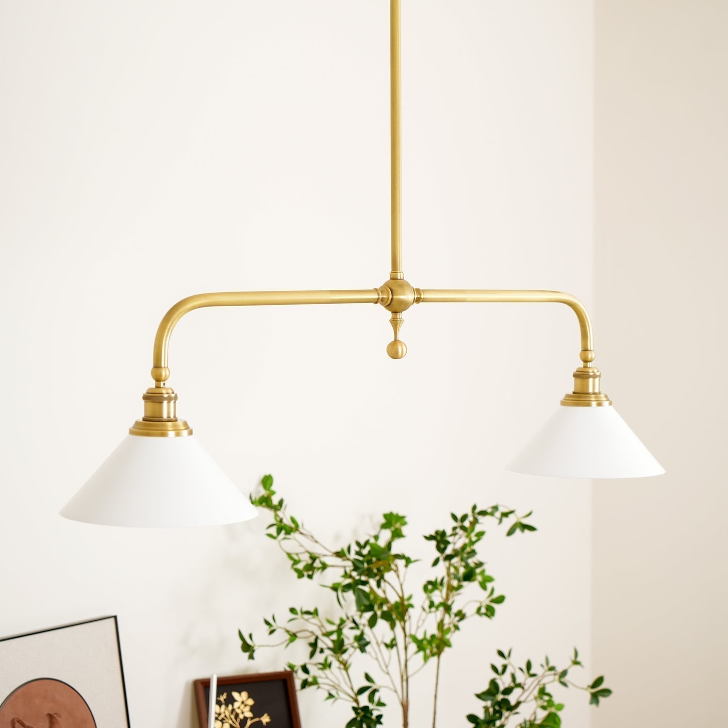 AstraVex Vintage Glass Pendant Light With White Shade | Lersk