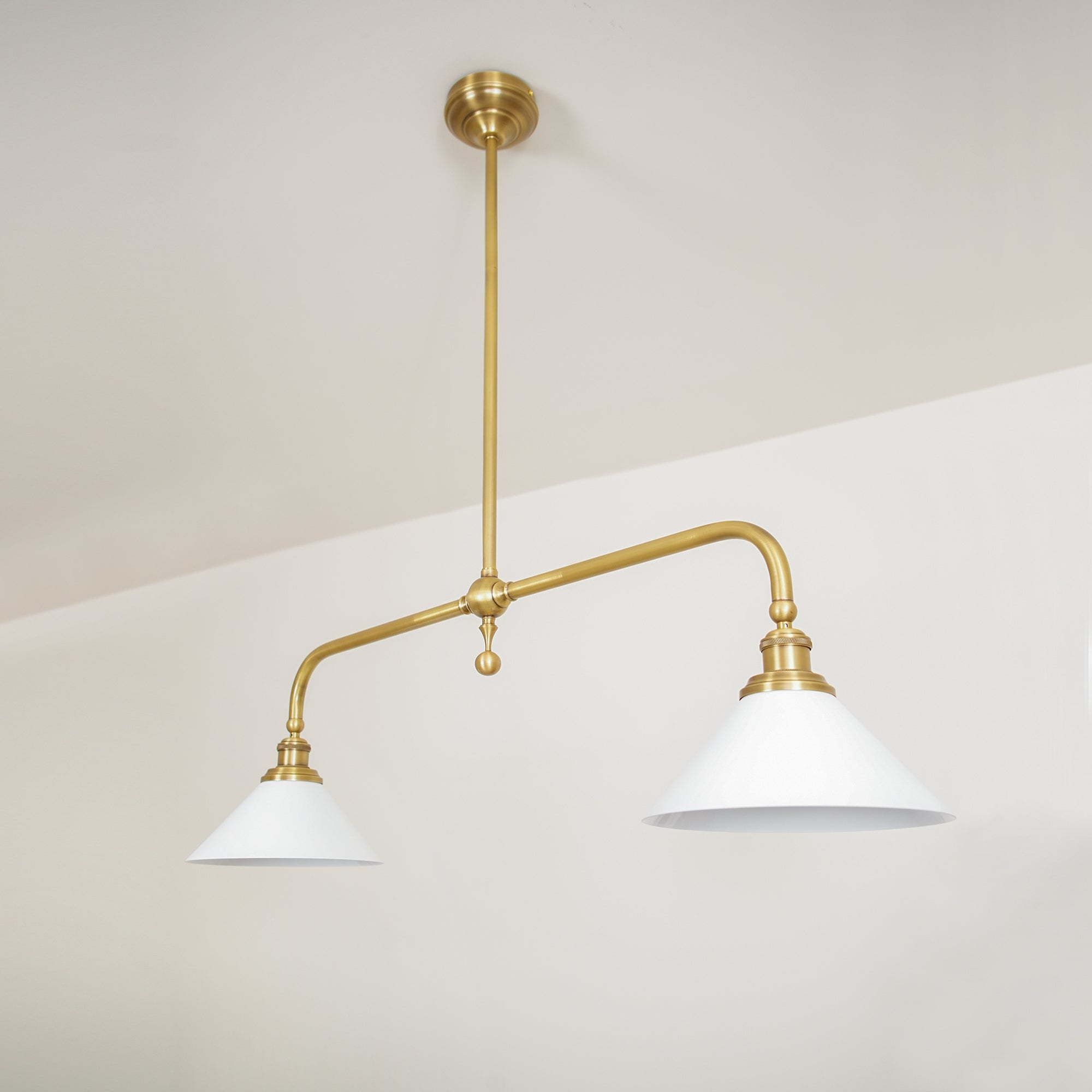 AstraVex Vintage Glass Pendant Light With White Shade | Lersk