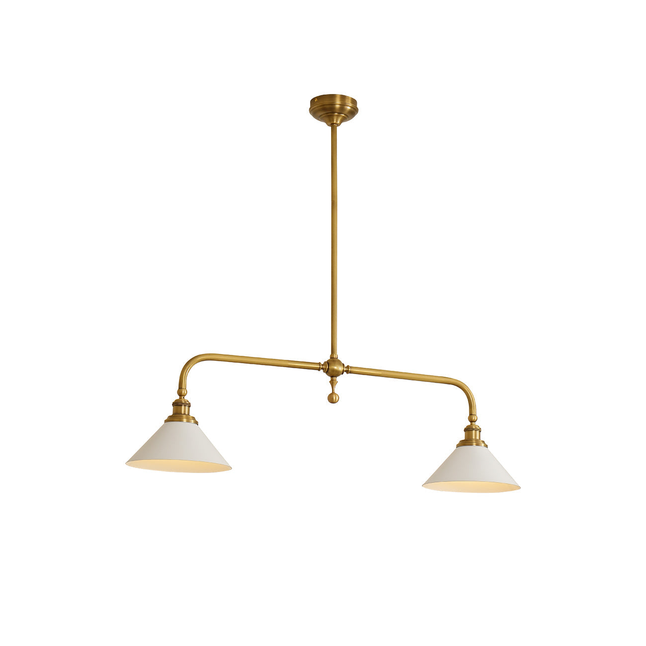 AstraVex Vintage Glass Pendant Light With White Shade | Lersk