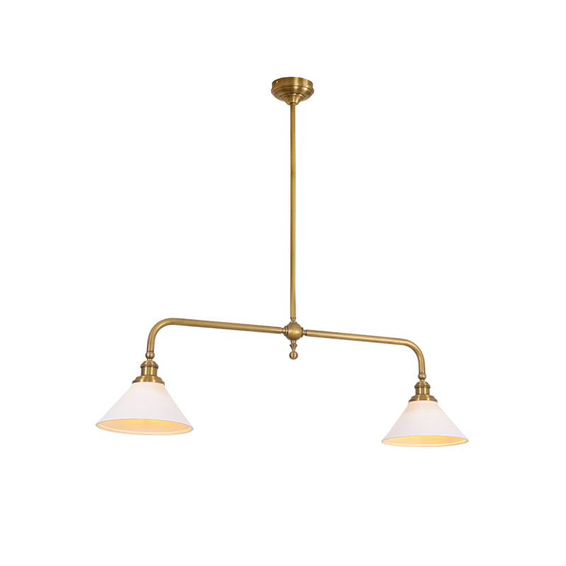 AstraVex Vintage Glass Pendant Light With White Shade | Lersk