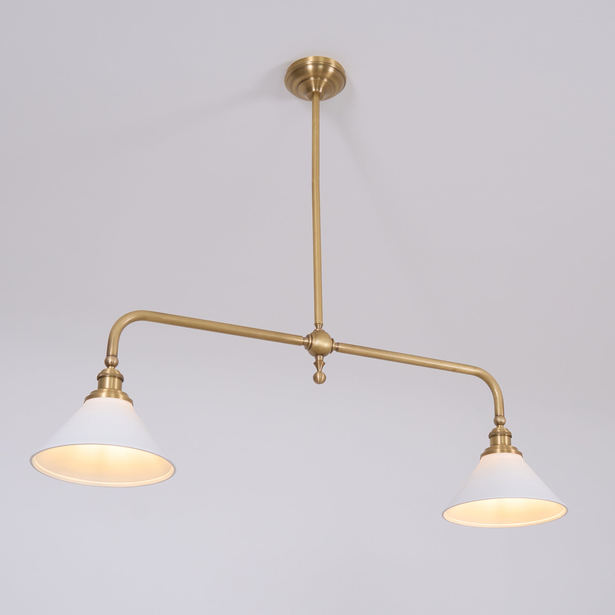 AstraVex Vintage Glass Pendant Light With White Shade | Lersk