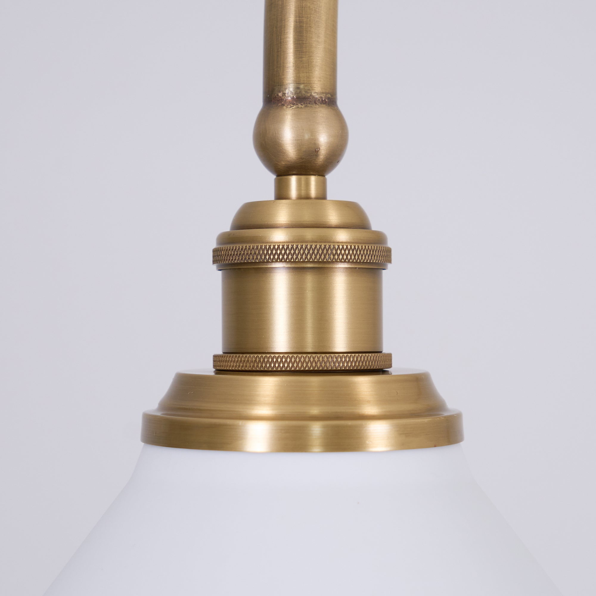 AstraVex Vintage Glass Pendant Light With White Shade | Lersk