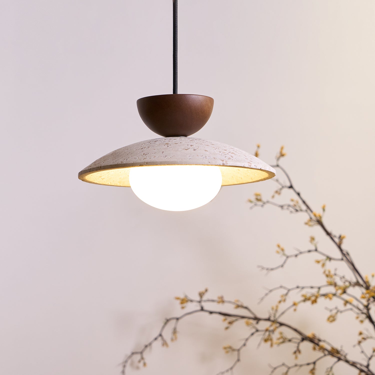 Aurea Travertine Pendant Lights for Dining and Hallways | Lersk