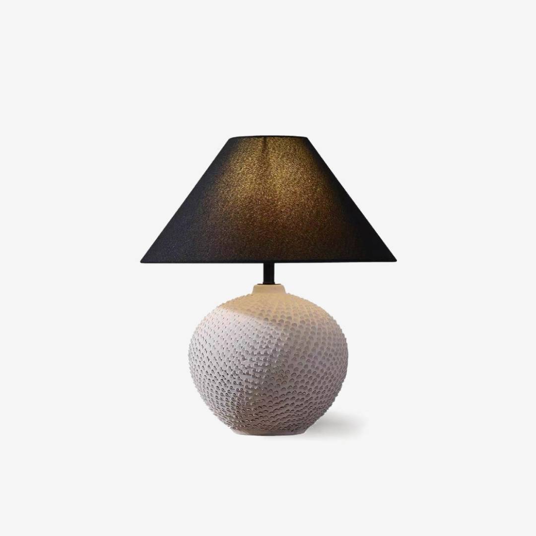 Contemporary Ceramic Ball Table Lamp With Soft Ambient Lighting For Bedrooms | Lersk