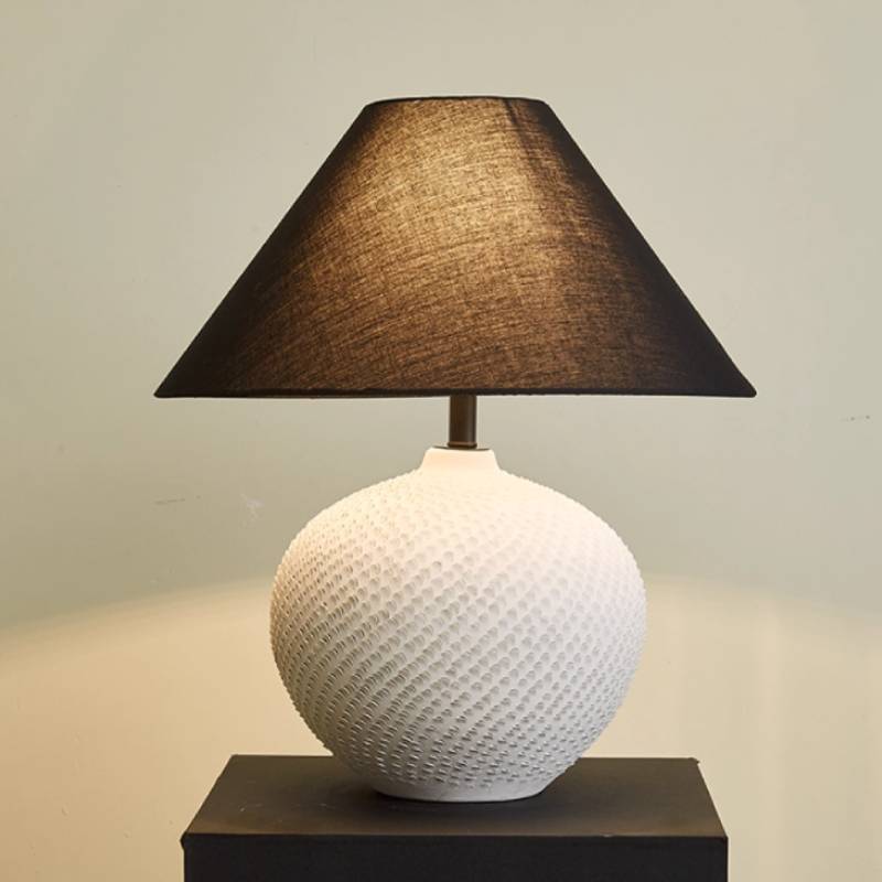 Contemporary Ceramic Ball Table Lamp With Soft Ambient Lighting For Bedrooms | Lersk